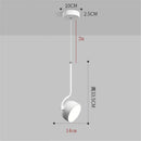 Nordic style adjustable angle wooden LED pendant light