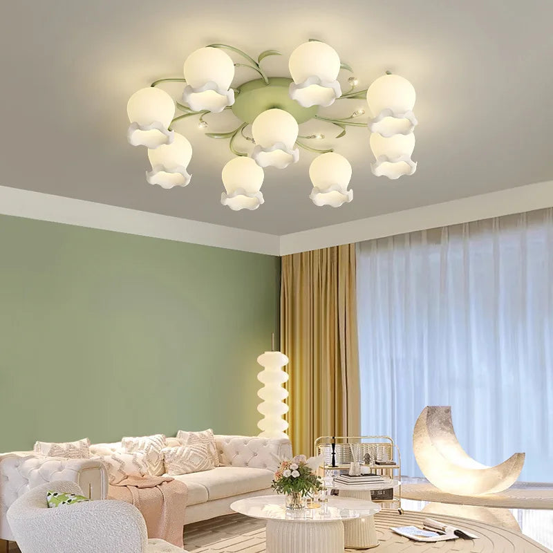 lampe de chevet rétro moderne style crème nordique 2024 - vue 2 sur 4