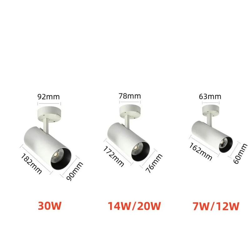 Spot rond LED en cylindre design Verlic