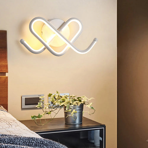 applique murale led acrylique intérieur blanc chaud froid - vue 3 sur 7
