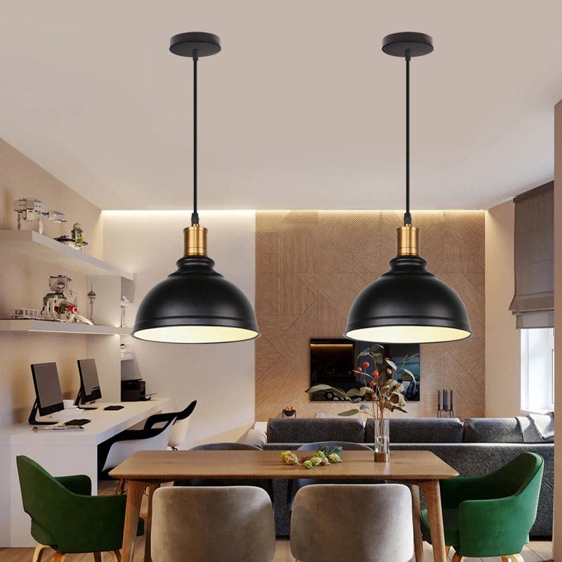 lustre suspension vintage industriel loft éclairage maison
