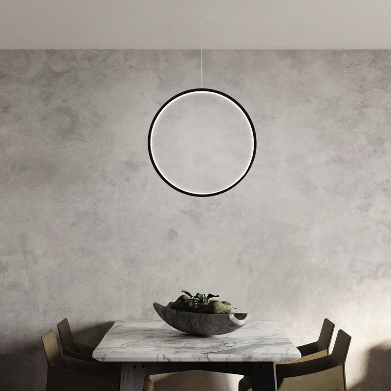 Minimalist nordic style LED pendant light for indoor use - vue 6 sur 18
