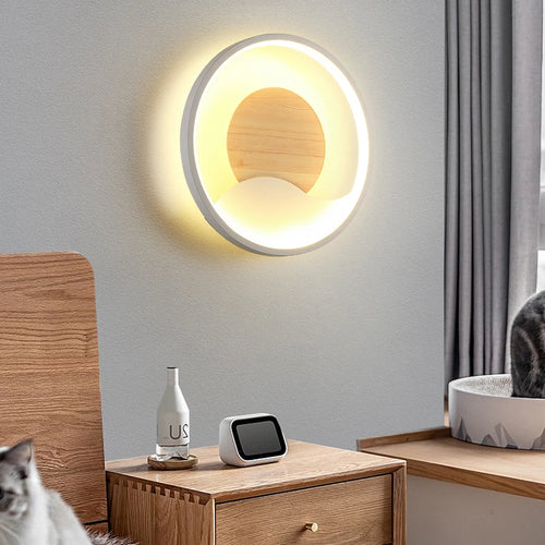 applique murale led intérieur nordique chambre allée porche balcon maison éclairage - vue 6 sur 7