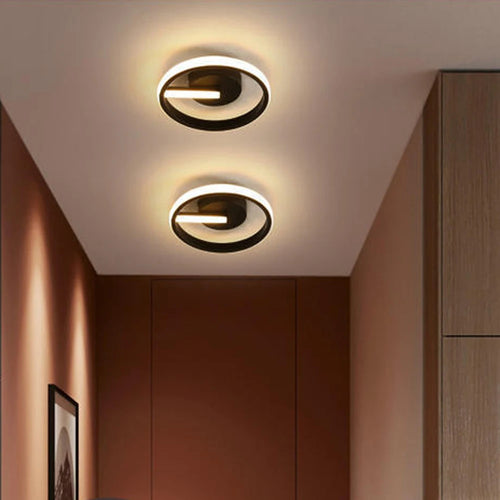 Moderne Plafond Lustre Couloir Porche Led Éclairage Maison - vue 2 sur 7