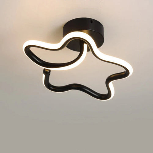 lustre moderne led allée lumière déco tech lampara