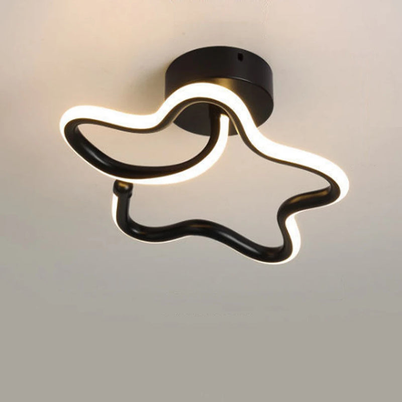 lustre moderne led allée lumière déco tech lampara