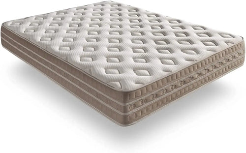 SIMPUR LOW COST, Bio Thermal mattress, all size, height 30Cm, foam, viscoelastic, natural Cashmere fibers, high grammage padded fabric, ergonomic, orthopedic, mattresses, 90x190, 135x190, 150x190 - vue 3 sur 6