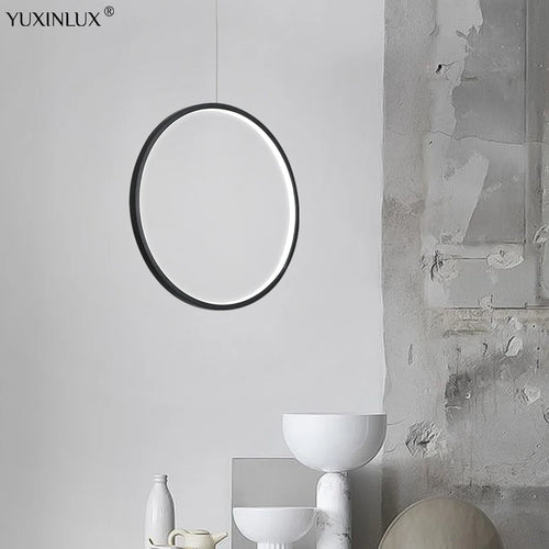 Minimalist nordic style LED pendant light for indoor use