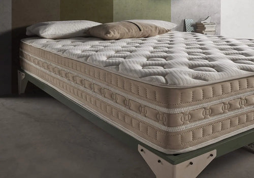 SIMPUR LOW COST, Bio Thermal mattress, all size, height 30Cm, foam, viscoelastic, natural Cashmere fibers, high grammage padded fabric, ergonomic, orthopedic, mattresses, 90x190, 135x190, 150x190 - vue 4 sur 6