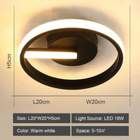 Moderne Plafond Lustre Couloir Porche Led Éclairage Maison