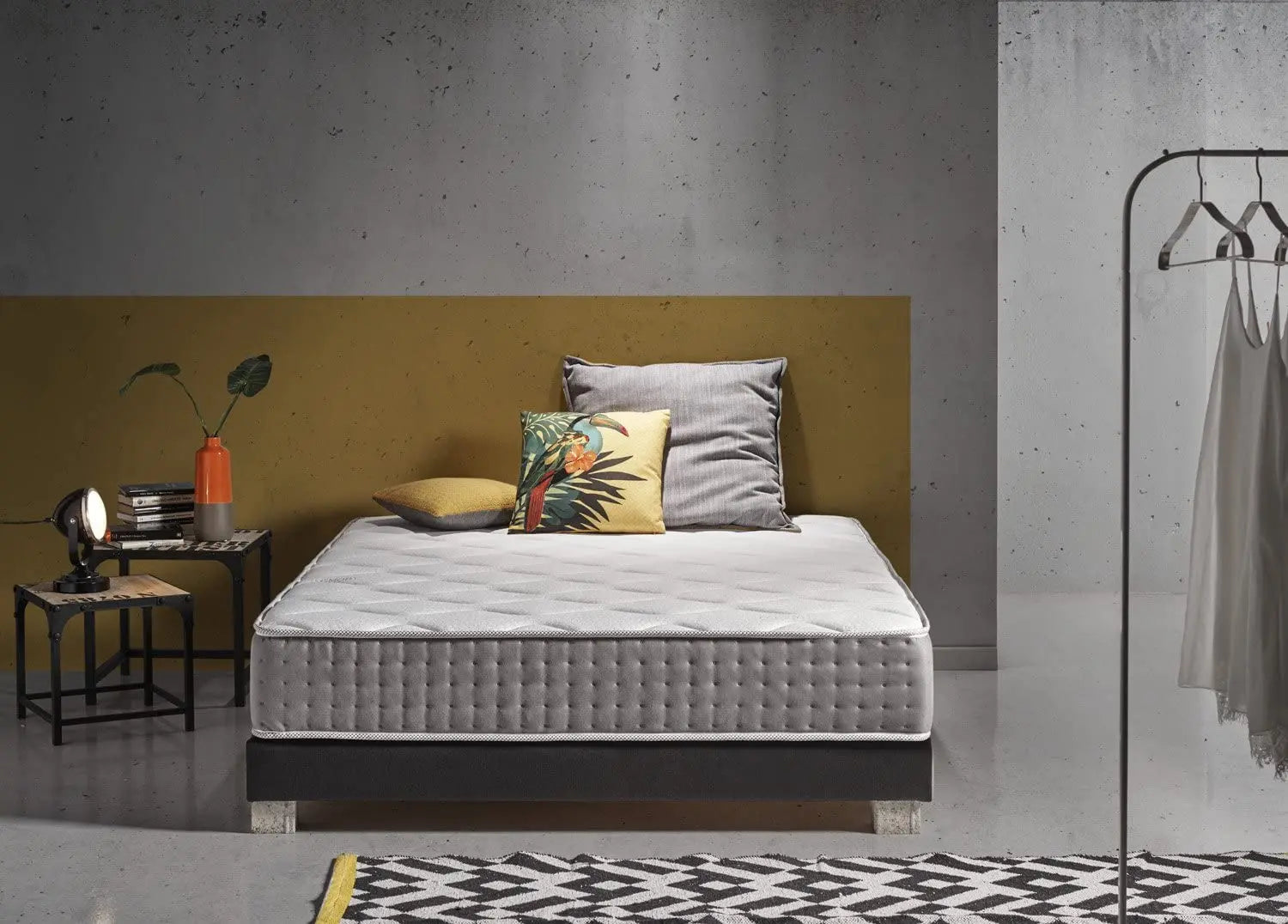 SIMPUR LOW COST, self-cooling mattress, all size, height 19 CM, foam, memory foam, orthopedic, ergonomic, anatomical, Reversible, mattresses, 90x190, 135x190, 150x190 - vue 4 sur 6