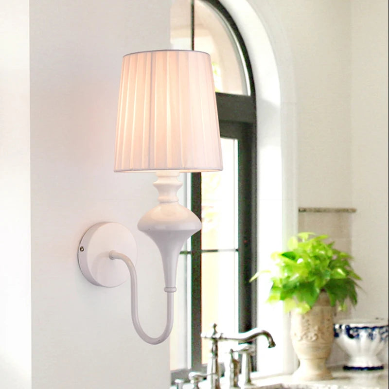 applique murale moderne élégante en tissu luminaire décoratif d'intérieur - vue 4 sur 6