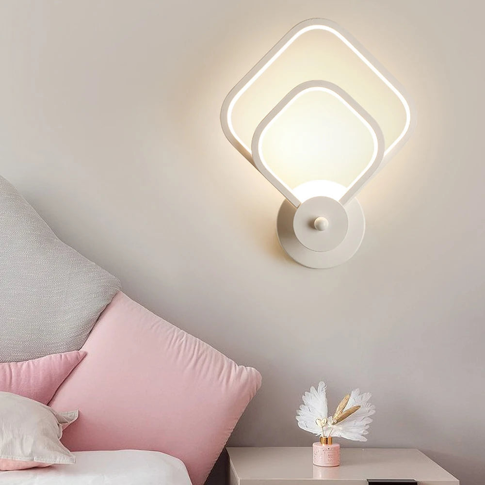 Applique murale LED moderne en carré arrondi - vue 4 sur 8