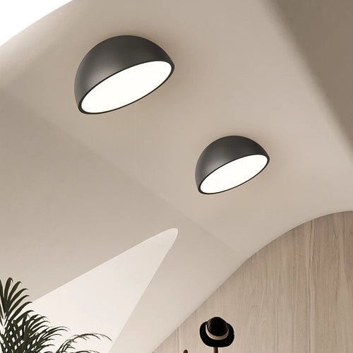 Plafonniers Led créatifs en acrylique blanc et noir - vue 4 sur 23