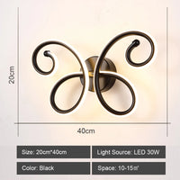 plafonnier led moderne lumineux pour intérieur luminaire nordique
