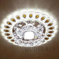 Moderne Cristal Verre LED Plafonnier Spot Couloir Couloir Allée Porche Plafond Encastré Décor À La Maison Luminaire