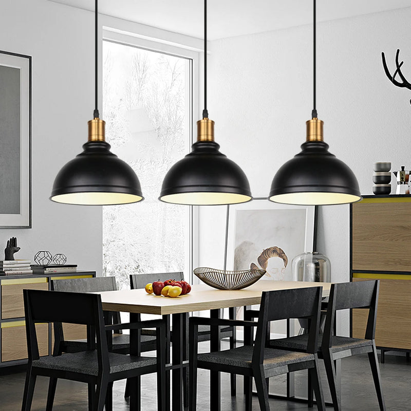 lustre suspension vintage industriel loft éclairage maison