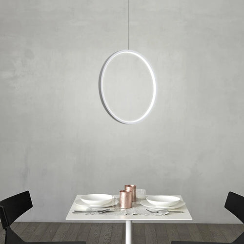 Minimalist nordic style LED pendant light for indoor use - vue 4 sur 18