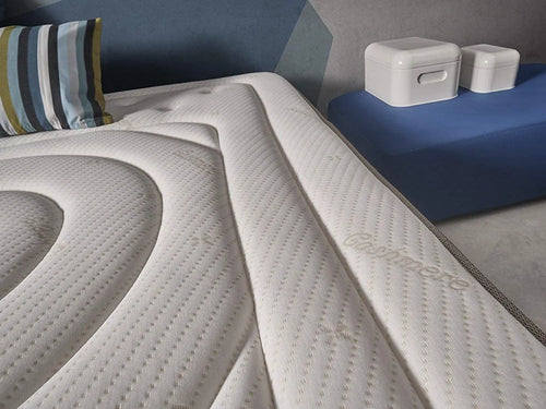 SIMPUR, Imperial Cashmere Mattress, All Measurements, Height 25 Cm, 11 Comfort Zones, Medium/High Hardness, Reversible, Orthopedic, 90x190, 135x190, 150x190 - vue 5 sur 6