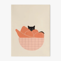 Cute cartoon creature poster modern minimalist wall decor