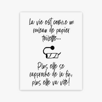 Minimalist bathroom rules quote wall art print