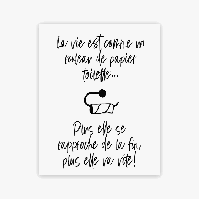 affiche minimaliste règles de salle de bains citation décor mural