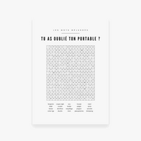 Minimalist bathroom rules poster original wall decor
