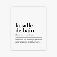 Minimalist bathroom rules poster wall decor canvas art