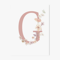 affiche personnalisée fleur sauvage décoration murale pour bébé fille