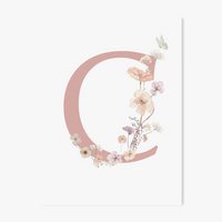 affiche personnalisée fleurs sauvages décoration pour chambre enfant