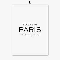 Vintage paris café car nordic wall art poster