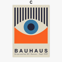 Abstract retro geometric wall art vintage posters