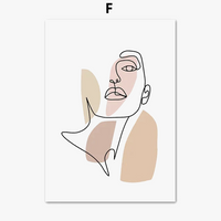 Minimalist abstract couple posters for home decor