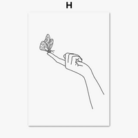 Abstract minimalist couple posters decorative wall art