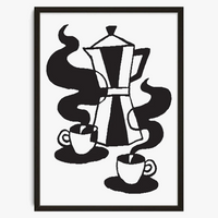 Vintage abstract labyrinth wall art poster