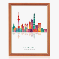 affiches et impressions skyline de grandes villes pour décoration artistique