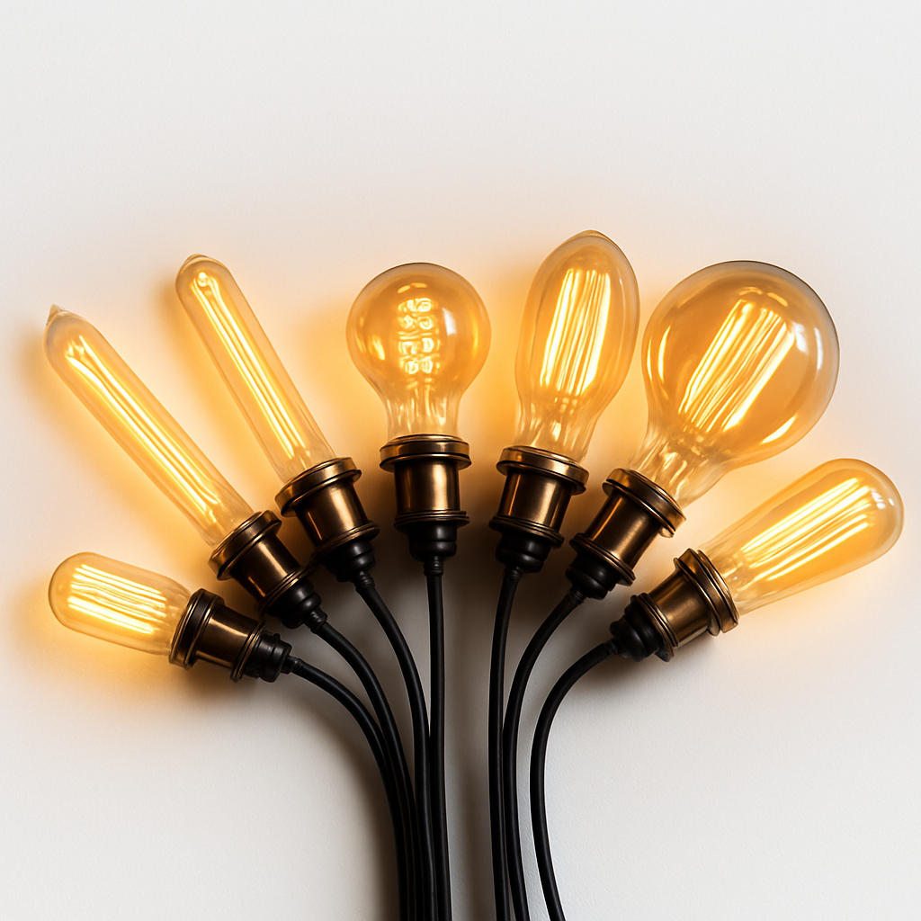 Ampoule boule à incandescence filament spiral vintage 40W Edison