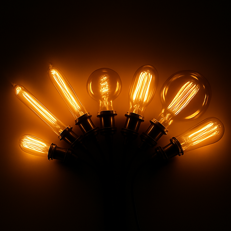 Ampoule boule à incandescence filament vintage 40W Edison