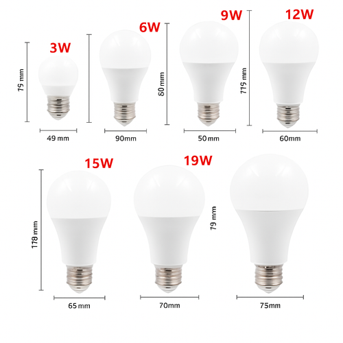 Ampoule E27 à LED en forme de globe de 3w à 20w