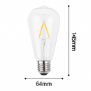 Ampoule LED E27 filament à incandescence Edison