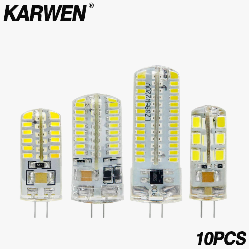 ampoules led g4 haute puissance 10 pièces 360 degrés éclairage lumineux