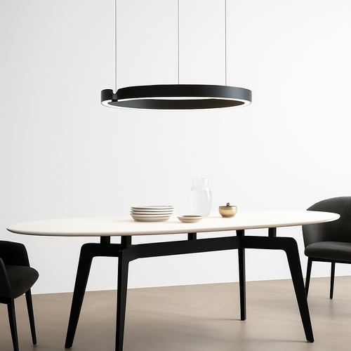 Anneau nordique suspension LED lampe réglable pour salle à manger salon Table centrale cuisine lustre décor à la maison lustres luminaire - vue 6 sur 30