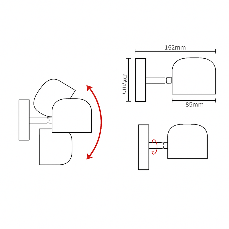 Applique design ajustable Balcony