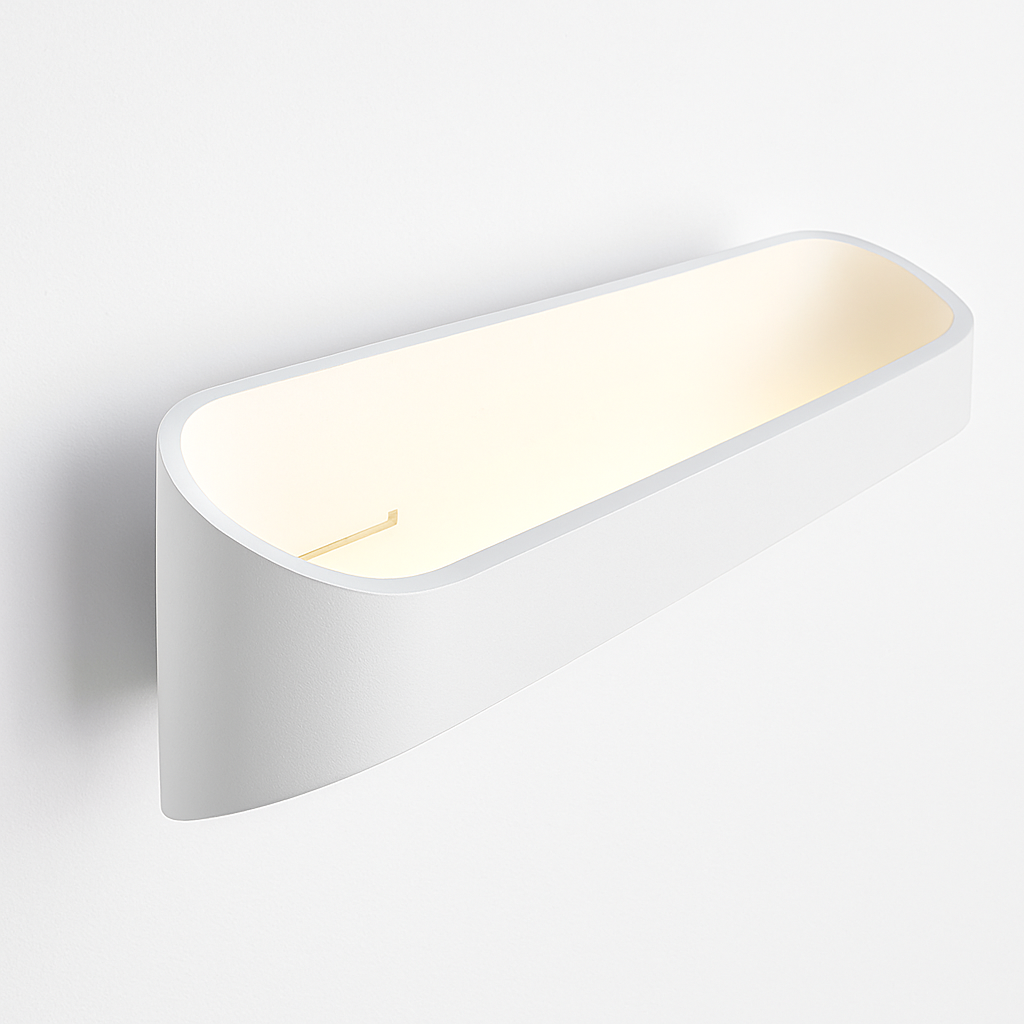 Applique design LED en aluminium blanc Sconce - vue 5 sur 5
