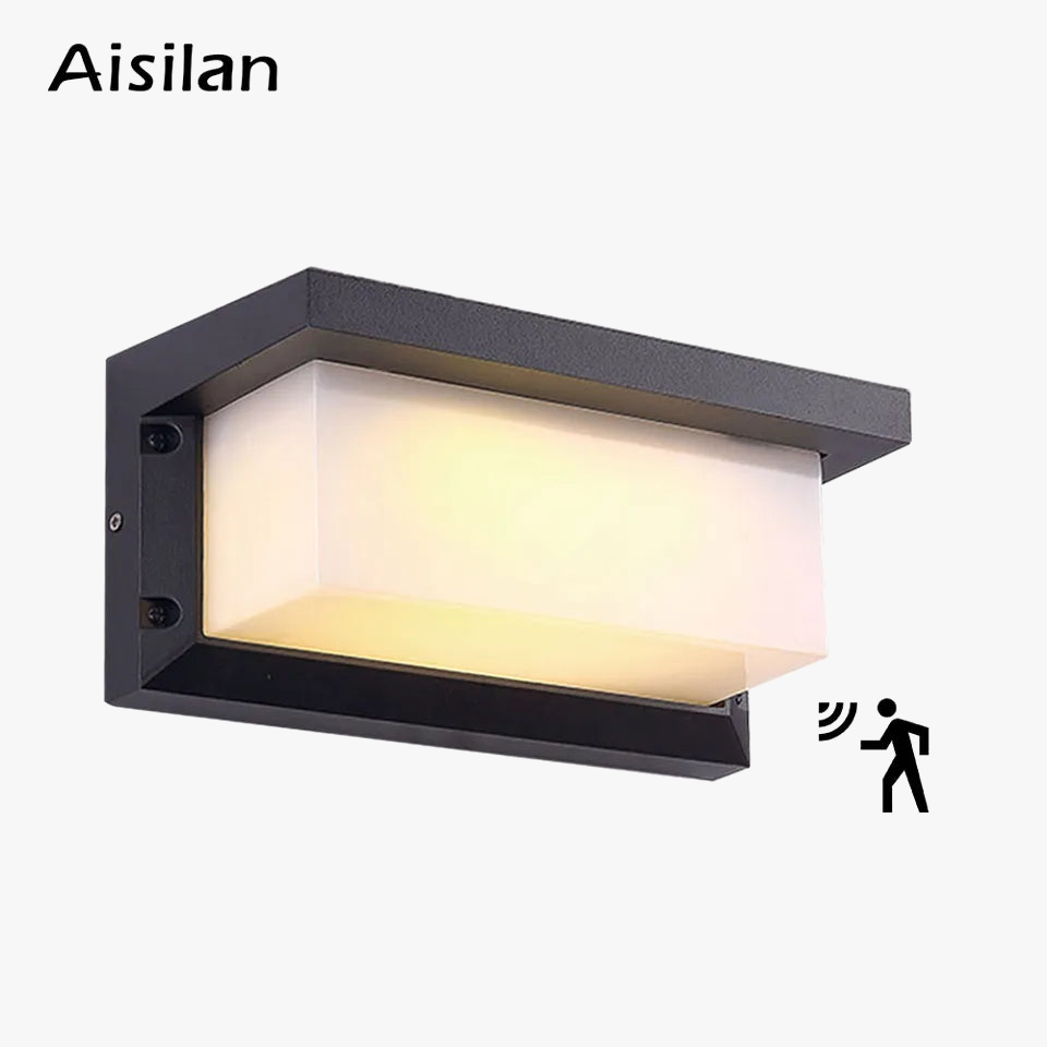 applique etanche led infrarouge aluminium murale exterieur jardin balcon