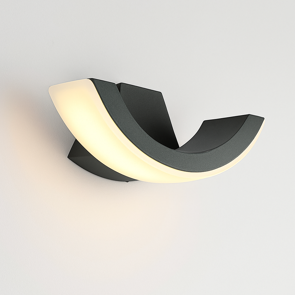 Applique extérieur arrondie à LED Garden - vue 5 sur 6