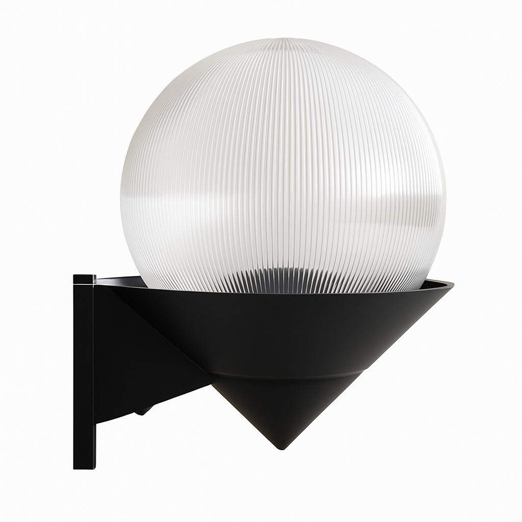 Applique extérieur LED socle et boule Acrylic - vue 5 sur 6
