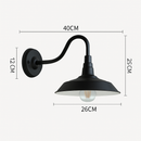 Applique extérieur LED vintage rustique (noir ou marron)