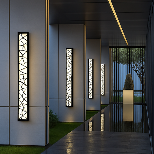 Applique extérieure étanche LED grande applique IP65 en aluminium lumière jardin Villa porche applique lumière 110V 220V applique Luminaire - vue 4 sur 9