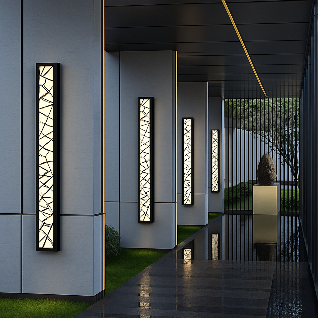 Applique extérieure étanche LED grande applique IP65 en aluminium lumière jardin Villa porche applique lumière 110V 220V applique Luminaire - vue 4 sur 6